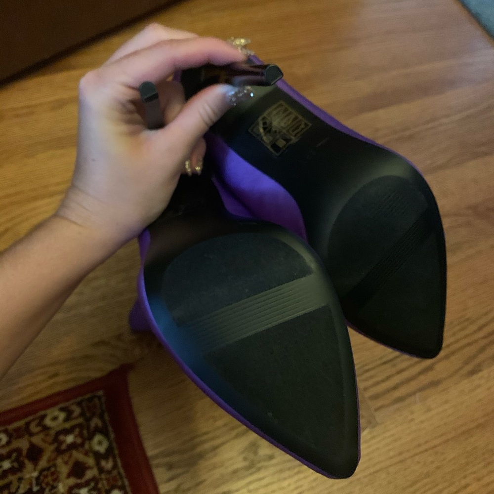 Call It Spring Hailassi Sock Bootie in Purple - Picture 9 of 11